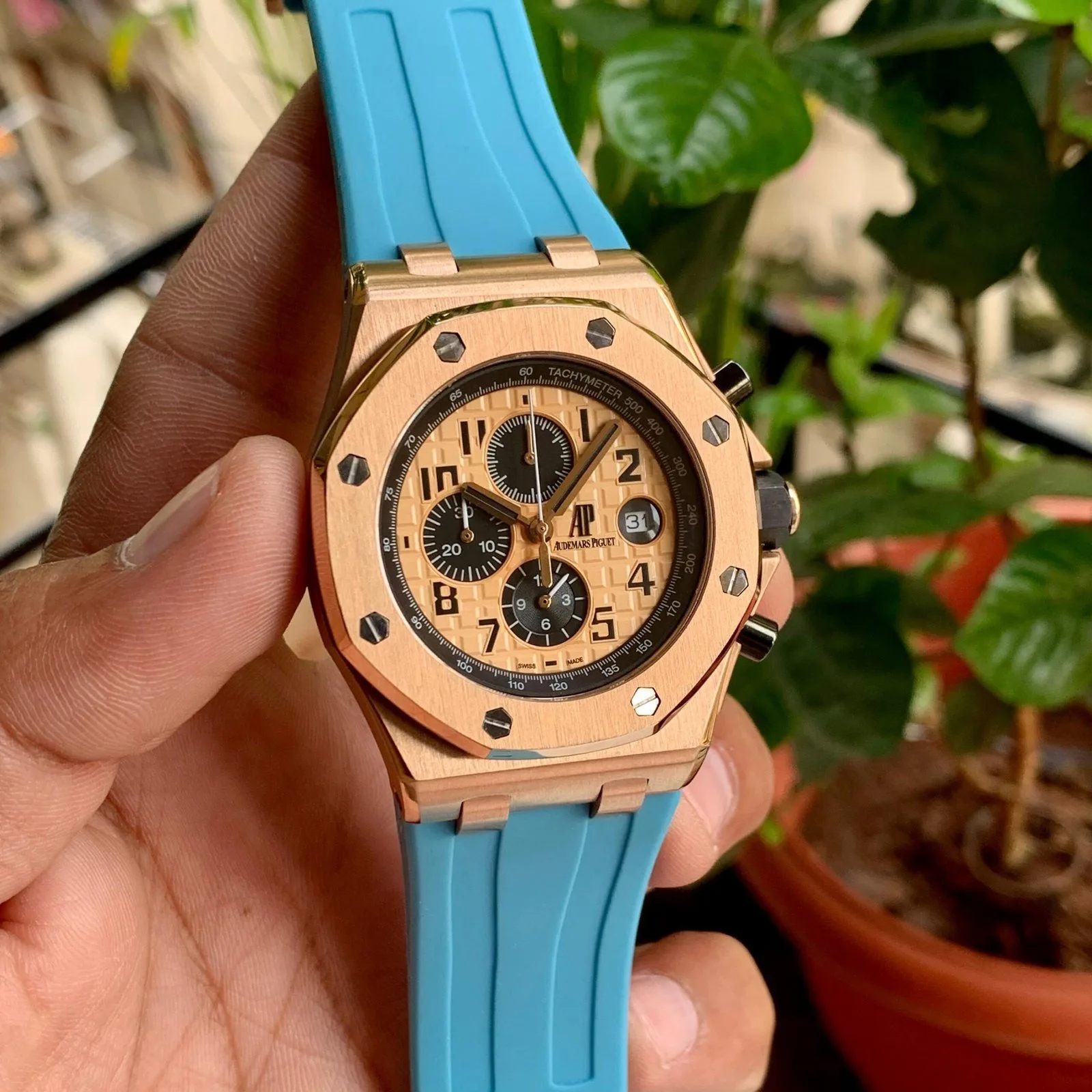 Audemars Piguet Offshore Chronograph Light-Blue  Watch