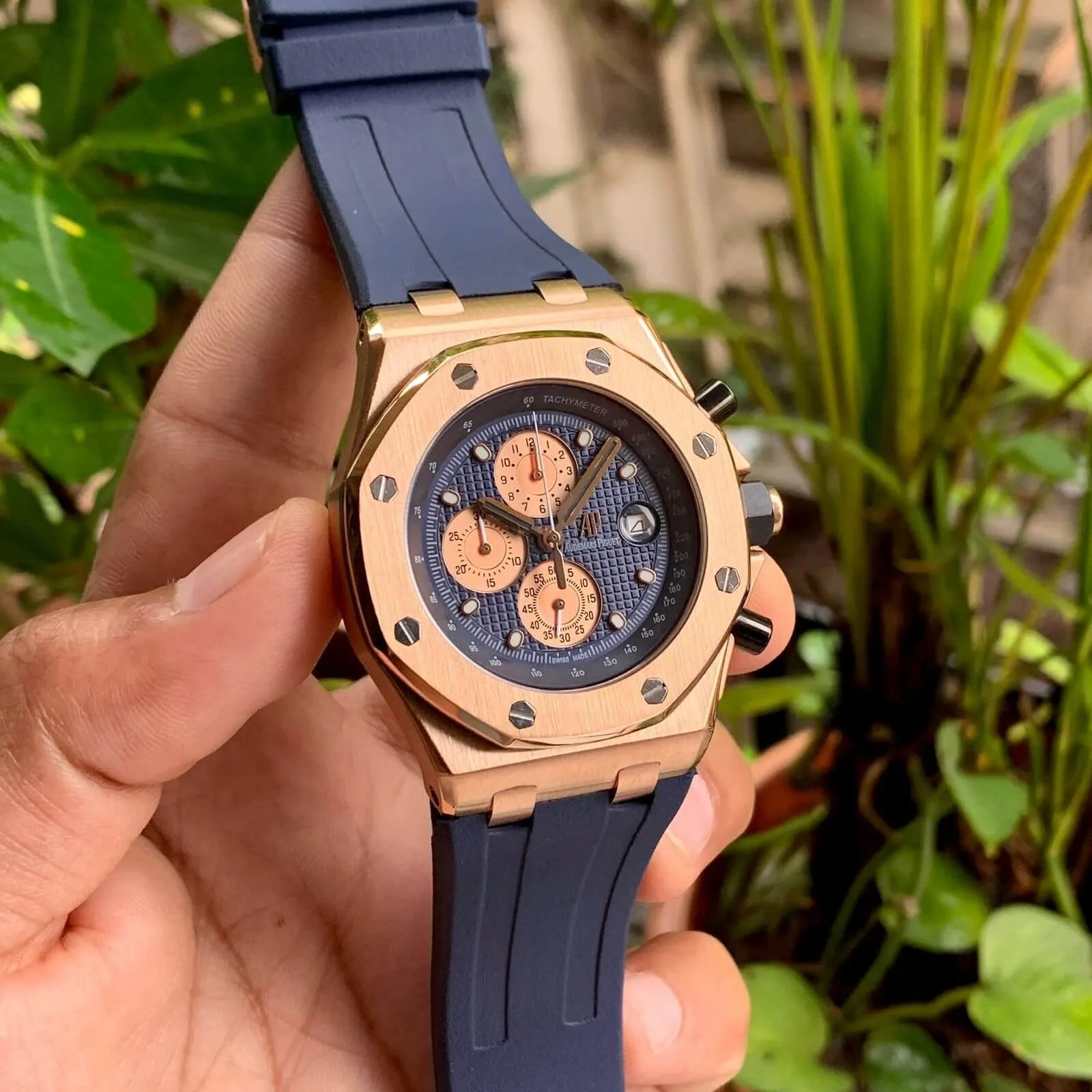 Audemars Piguet Offshore Chronograph Rosegold Blue