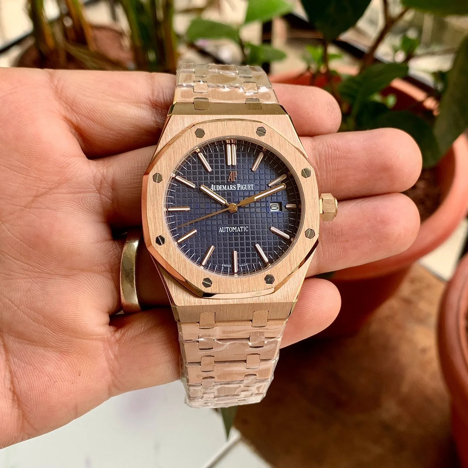 Audemars Piguet Royal Oak 15500 RG Blue Dial
