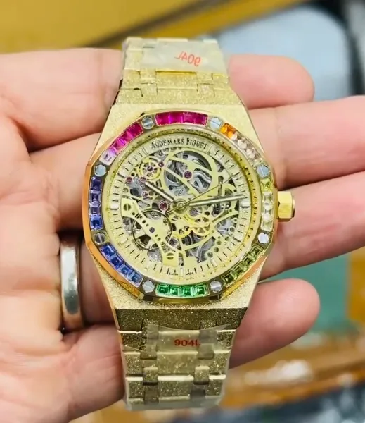 Audemars Piguet Royal Oak Frosted Double Balance Gold