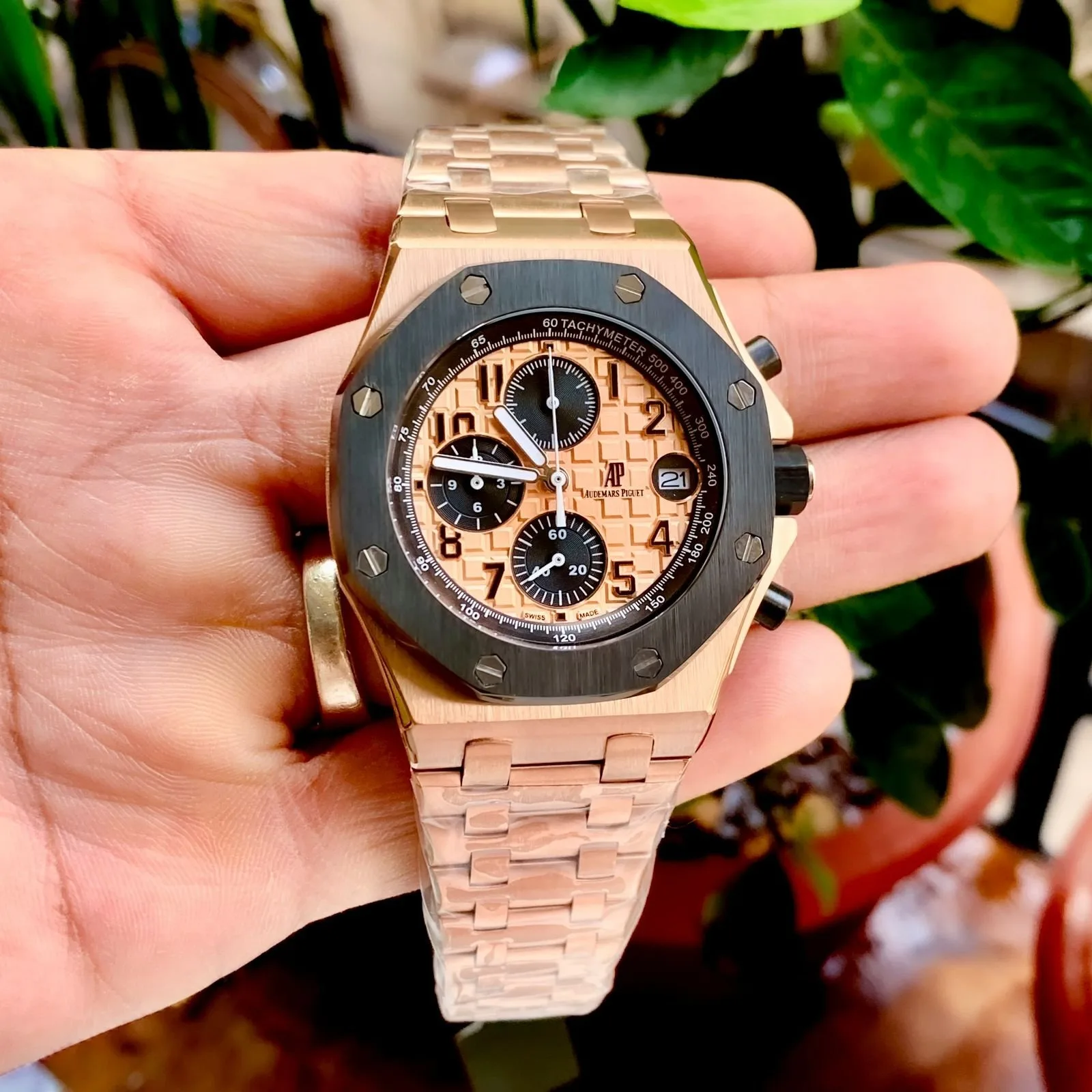 Audemars Piguet Royal Oak Offshore Chrono Rosegold Black