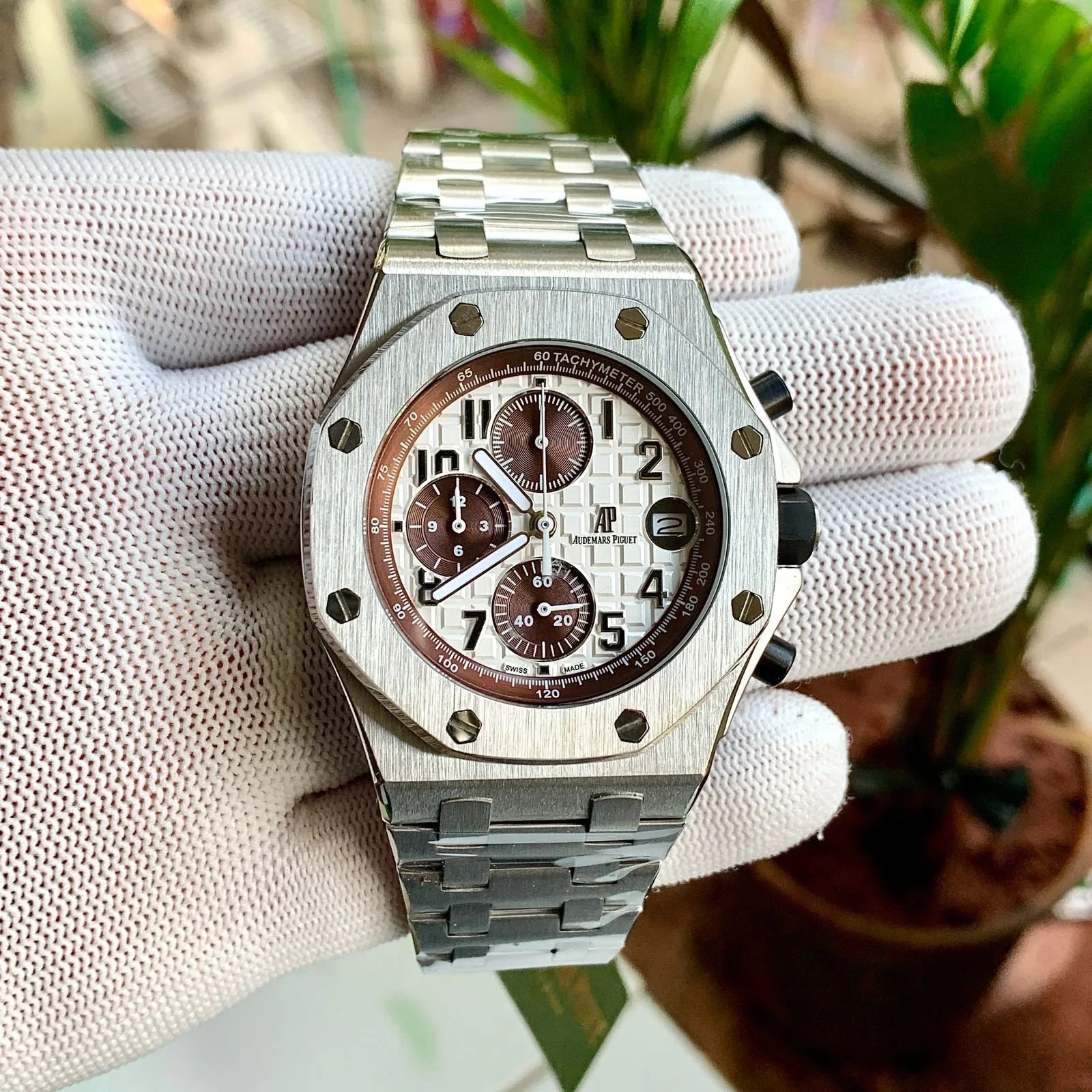 Audemars Piguet Royal Oak Offshore Silver White Dial Quartz