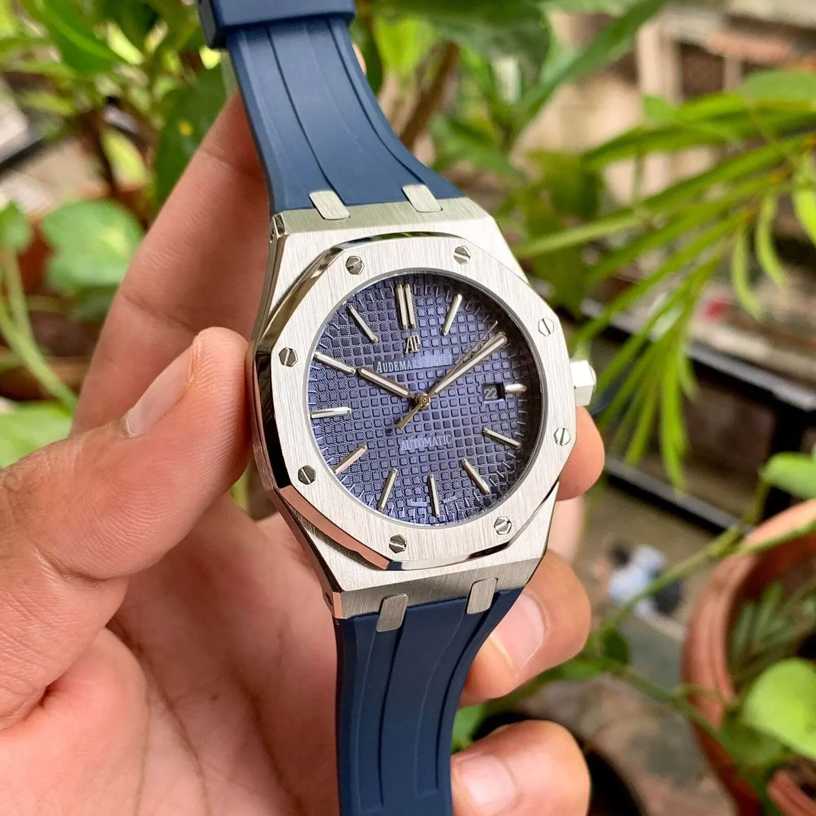 Audemars Piguet Royal Oak Silver Silicone Strap