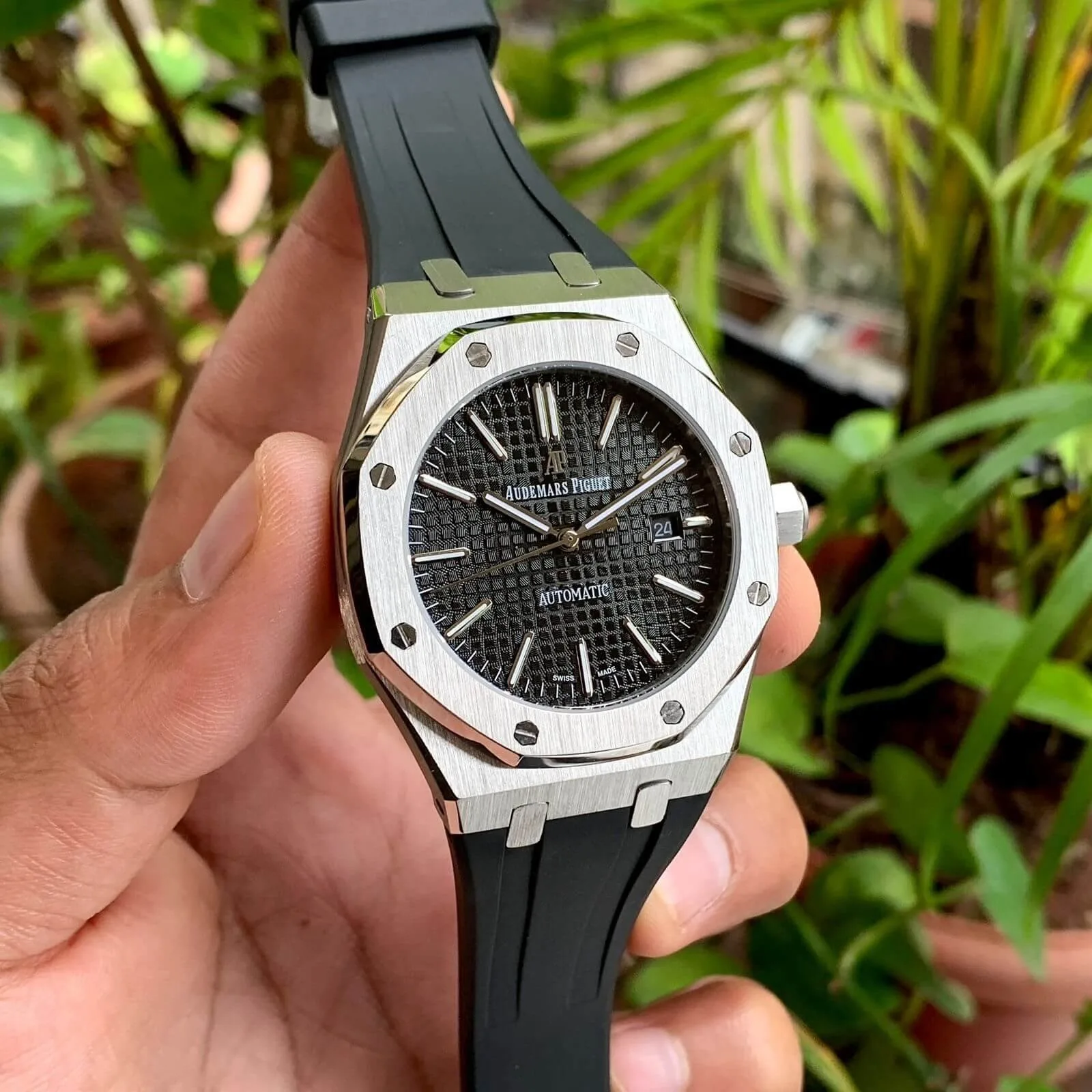 Audemars Piguet Royal Oak Silver Silicone Strap