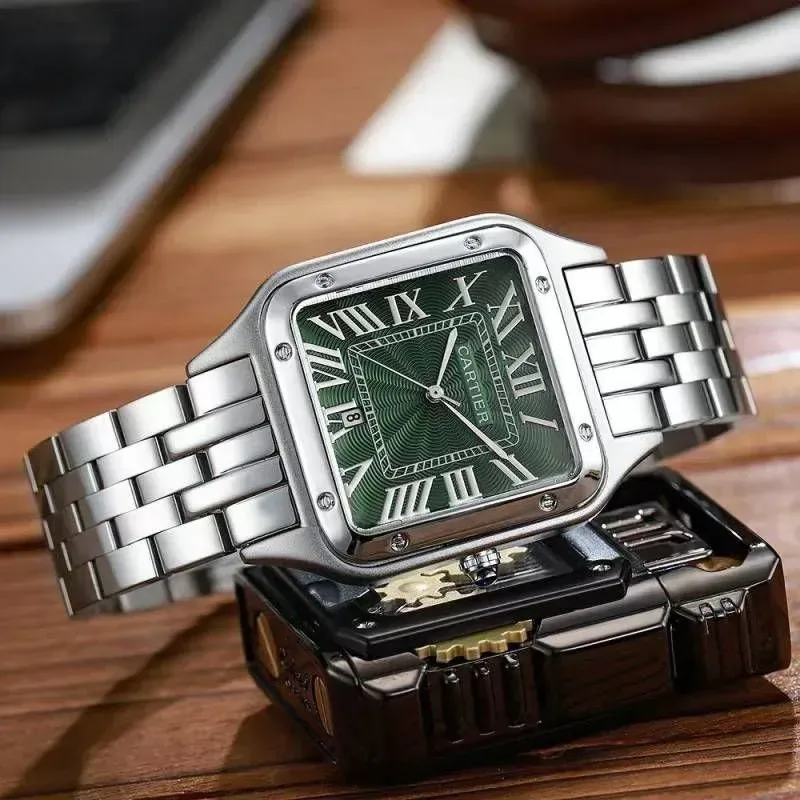 Cartier Panthere De 7AA Premium Green Roman Dial Watch