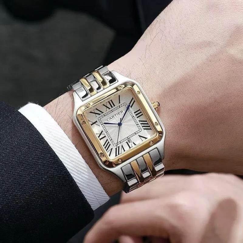 Cartier Santos-Dumont White Dial Watch