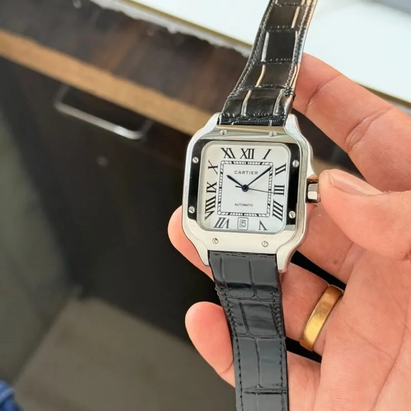 Cartier Santos Geometric Shape Watch