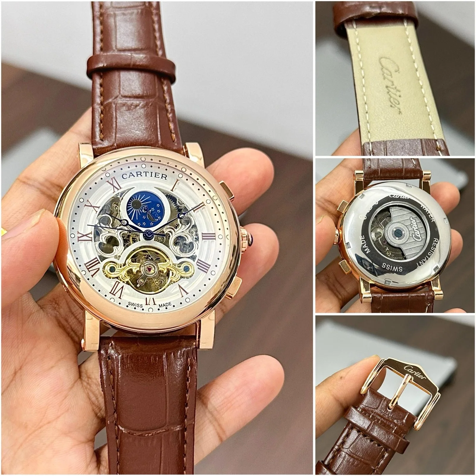 Cartier Sun-Moon Face First Copy Watch