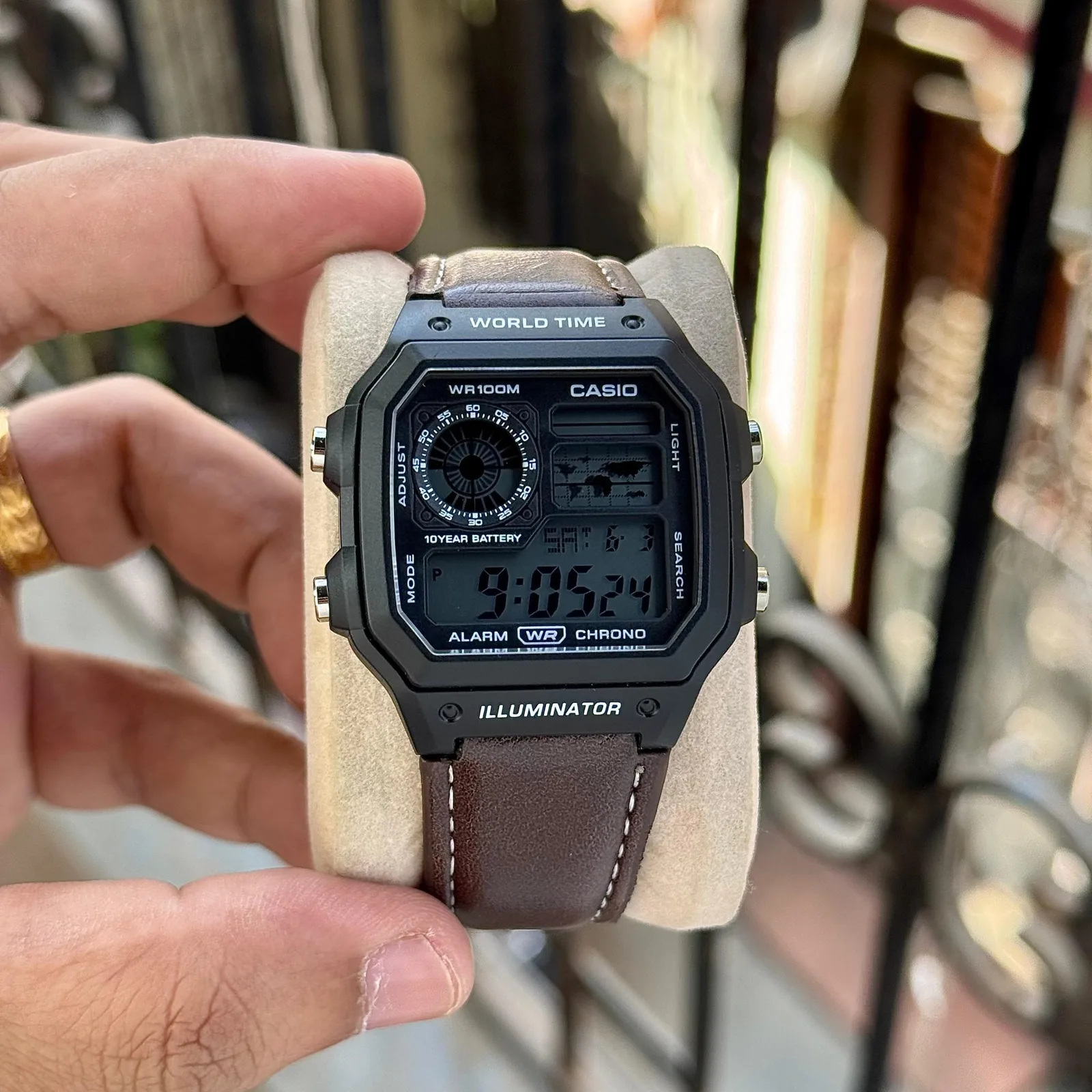 Casio AE-1200 Series Black Digital Dial