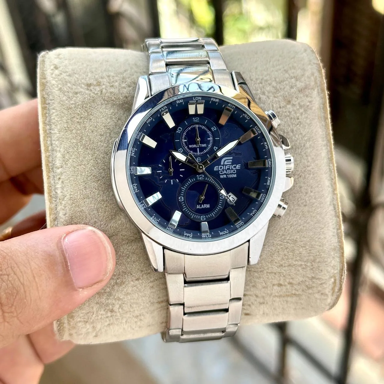 Casio Edifice EFR-303D World Map Watch