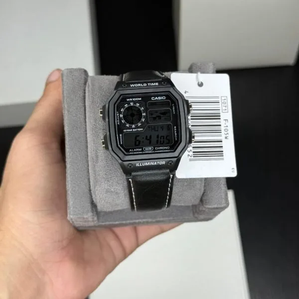 Casio Illuminator Square Black Dial