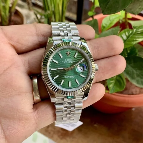 DateJust Green Motif Dial Semi ETA 41MM Rolex