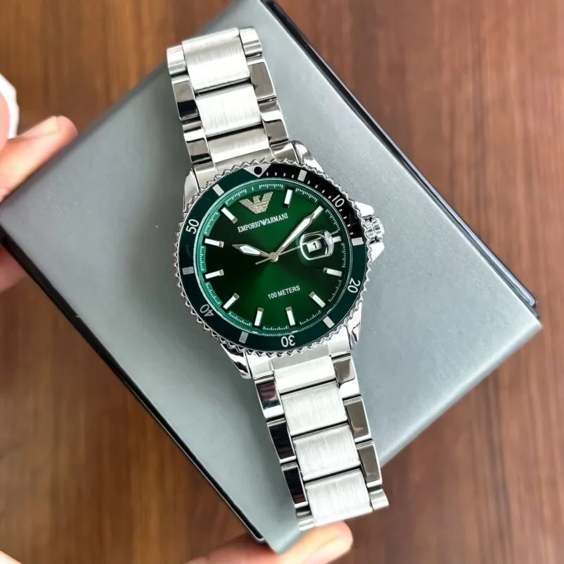 Emporio Armani Diver Ar11340 Green Dial
