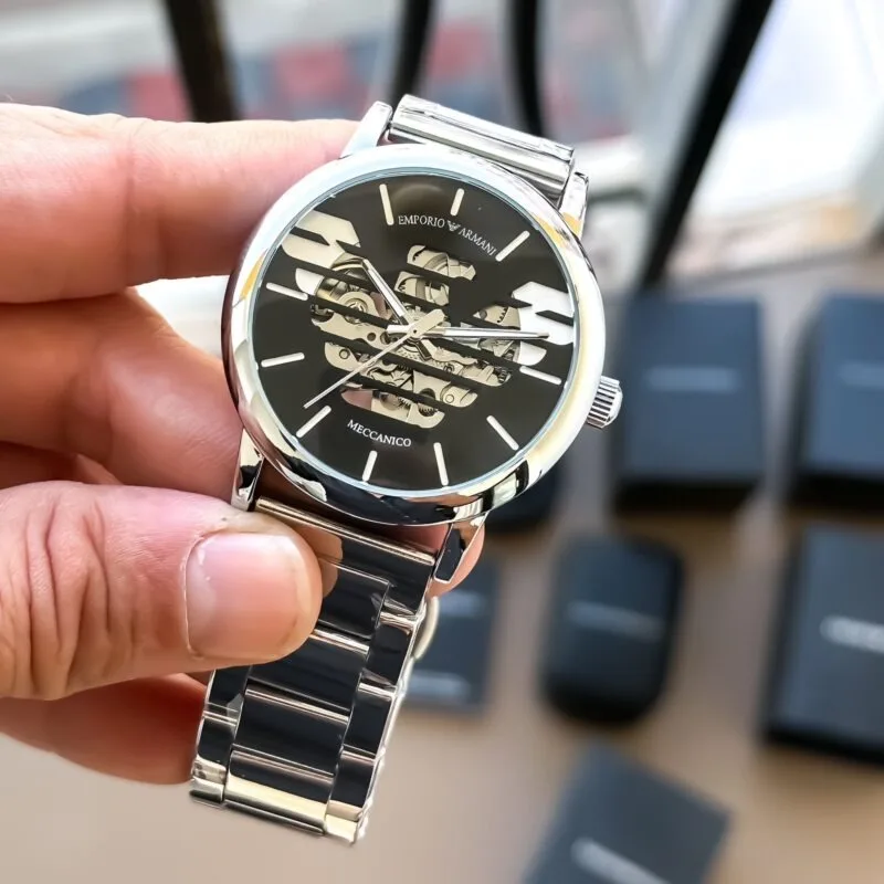 Emporio Armani Meccanico Silver  Watch