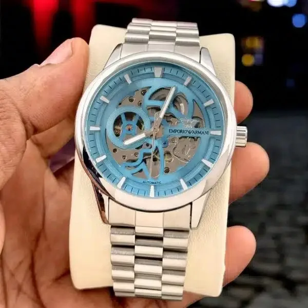 Emporio Armani Skeleton Automatic Watch