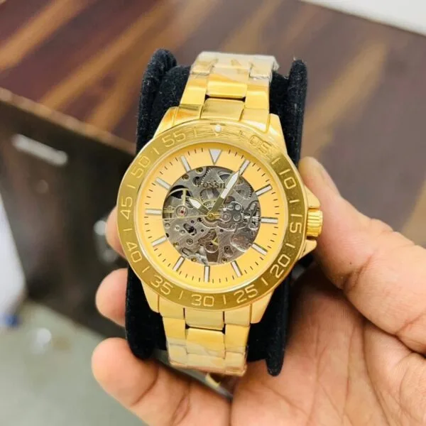 Fossil Bronson Full Golden  Watch