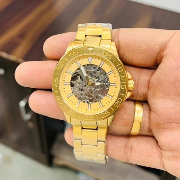 Fossil Bronson Full Golden  Watch