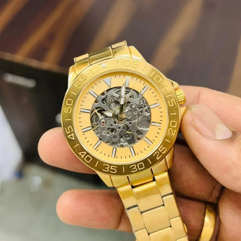 Fossil Bronson Full Golden Watch