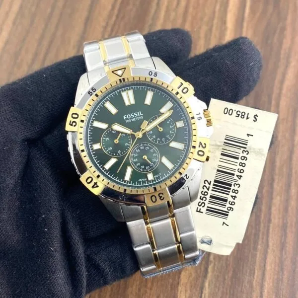 Fossil FB-01 Quartz Chronograph Green Dial OG
