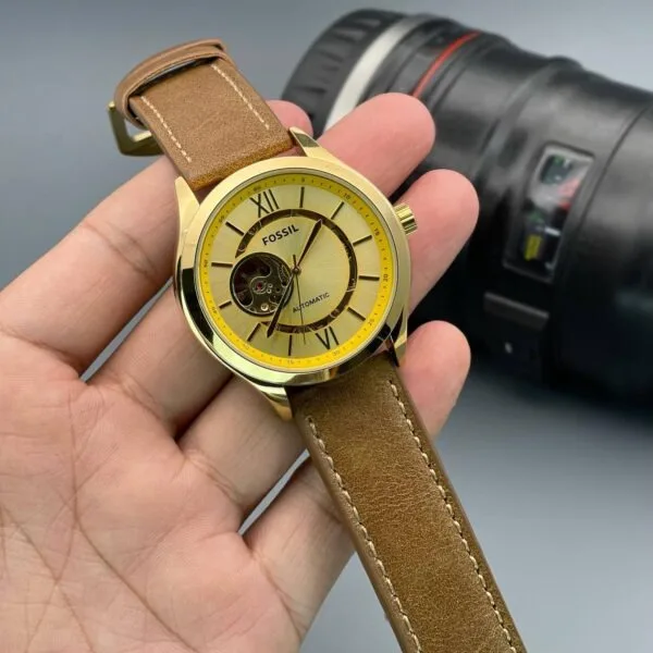 Fossil FSA Open Heart Golden Dial