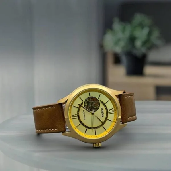 Fossil FSA Open Heart Golden Dial