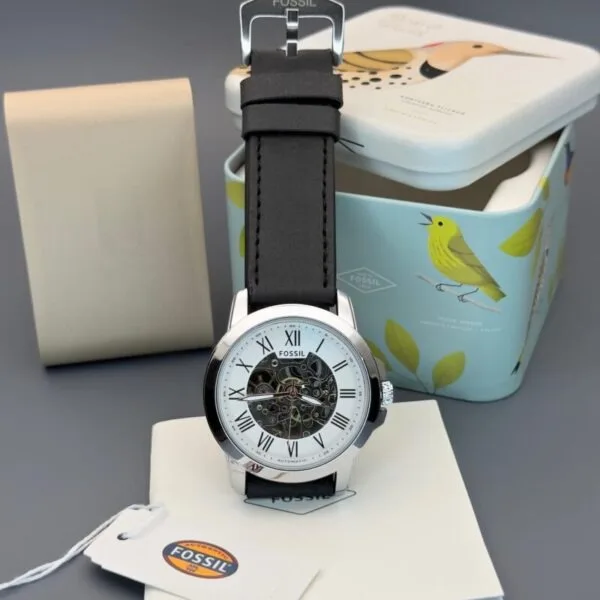 Fossil FSA Skeleton White Dial  Watch