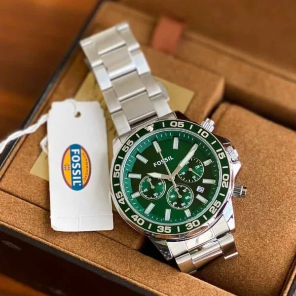 Fossil Grant Chronograph Green Dial