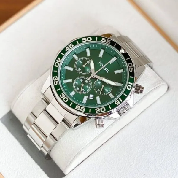 Fossil Grant Chronograph Green Dial