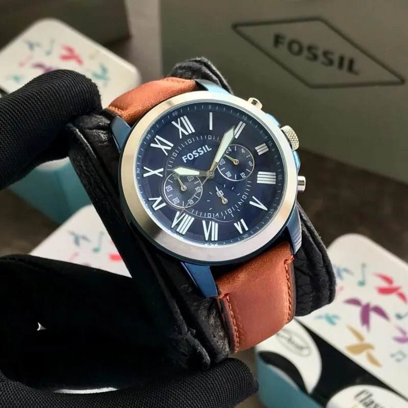 Fossil Grant FS5151 Chronograph Blue Dial
