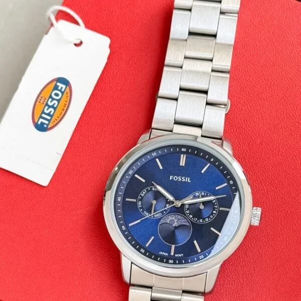 Fossil Grant Silver Blue Chronograph