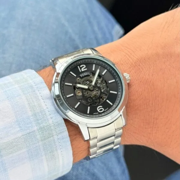 Fossil Heritage Black Skeleton Dial