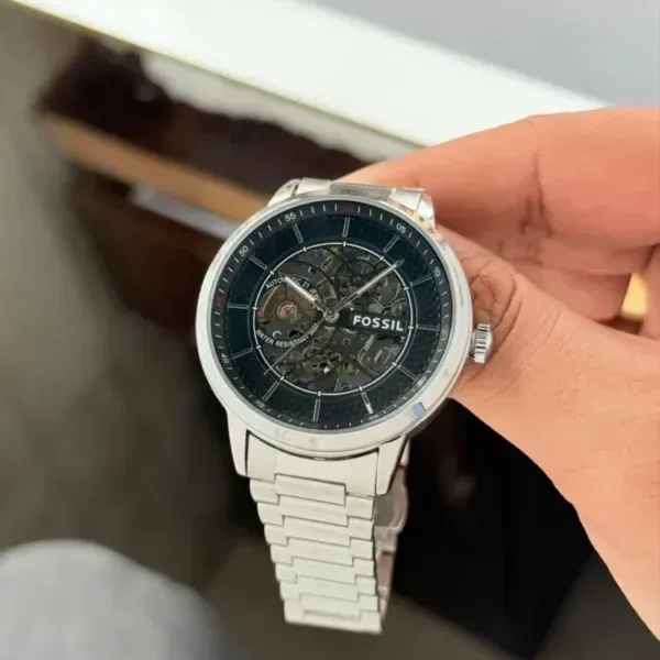 Fossil Heritage Black Skeleton Dial