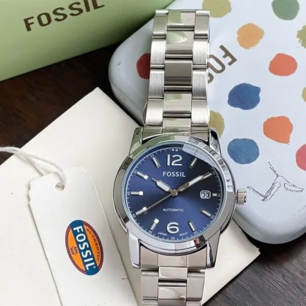 Fossil Heritage Silver Blue Dial