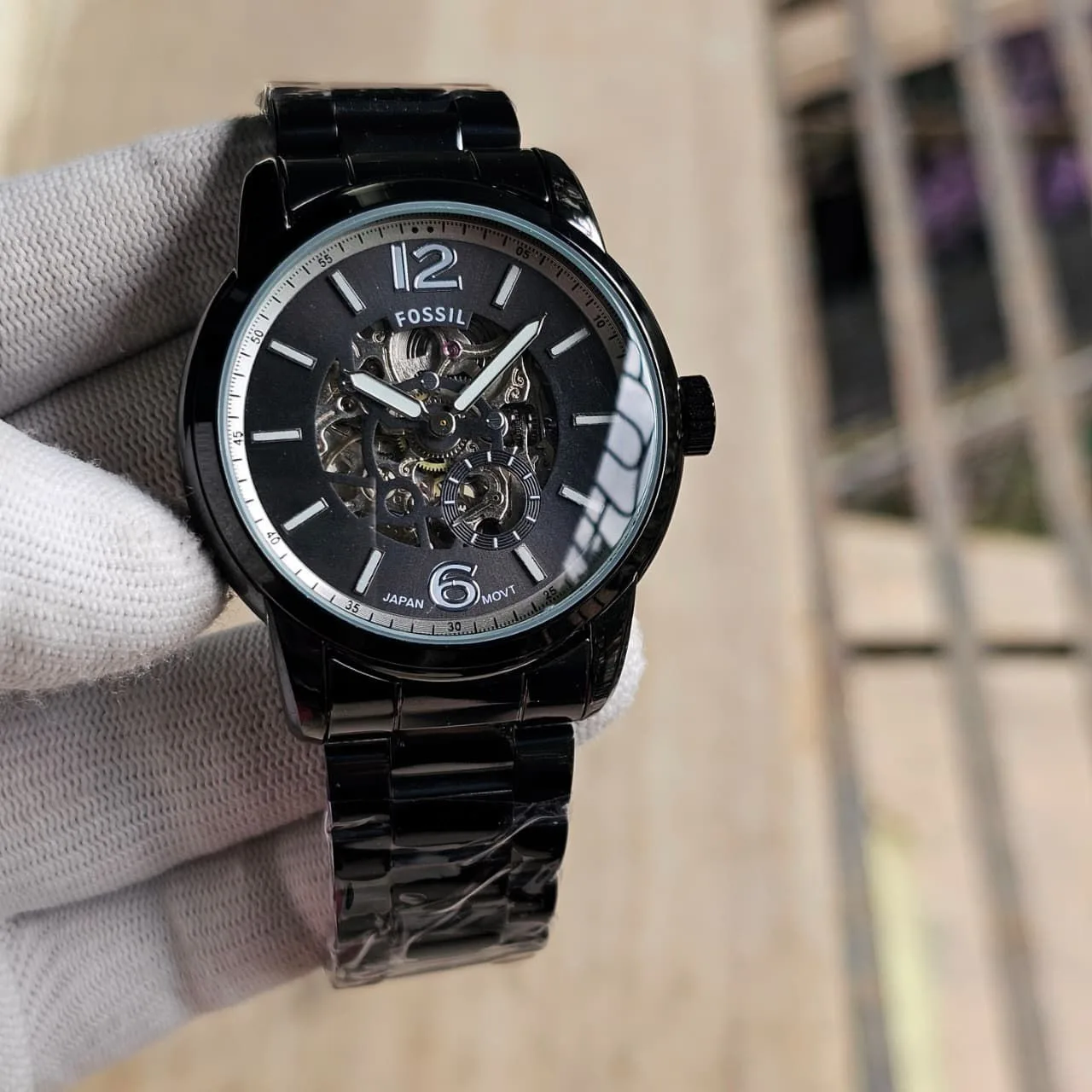 Fossil Heritage Skeleton Automatic Watch