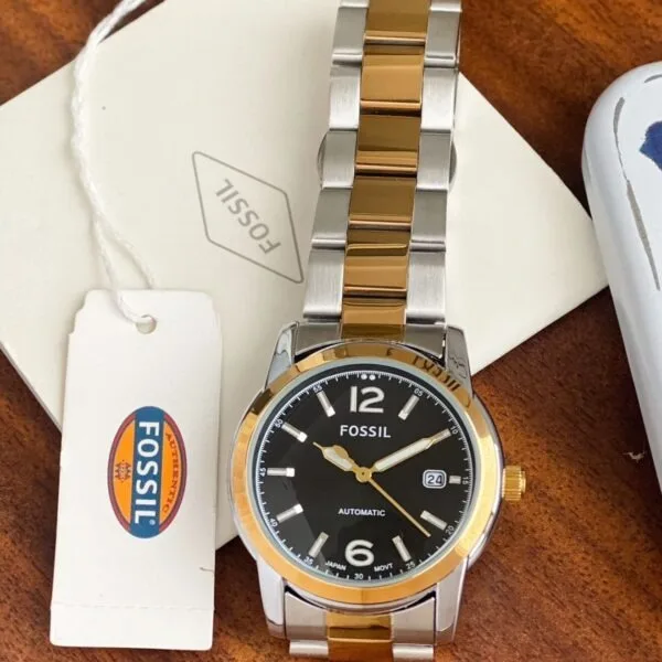 Fossil Heritage Two Tone Black Dial