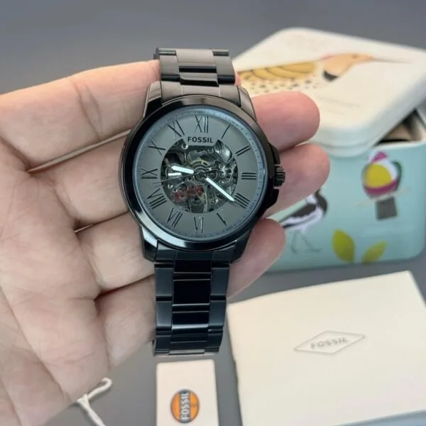 Fossil ME3103 Black Skeleton  Watch