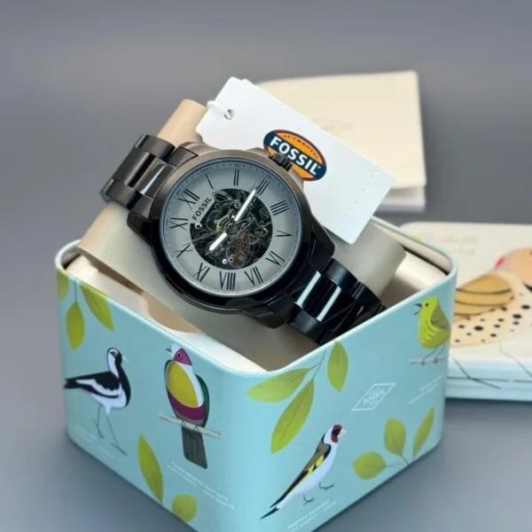 Fossil ME3103 Black Skeleton  Watch