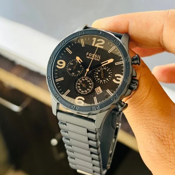 Fossil Nate Chronograph Black