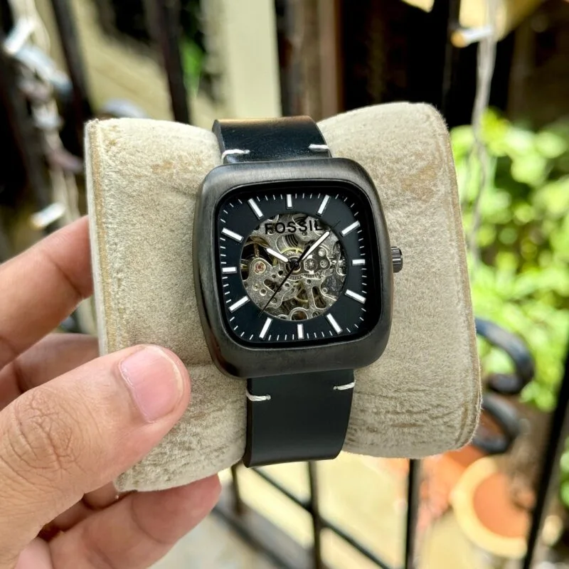 Fossil Rutherford Skeleton Black  Watch