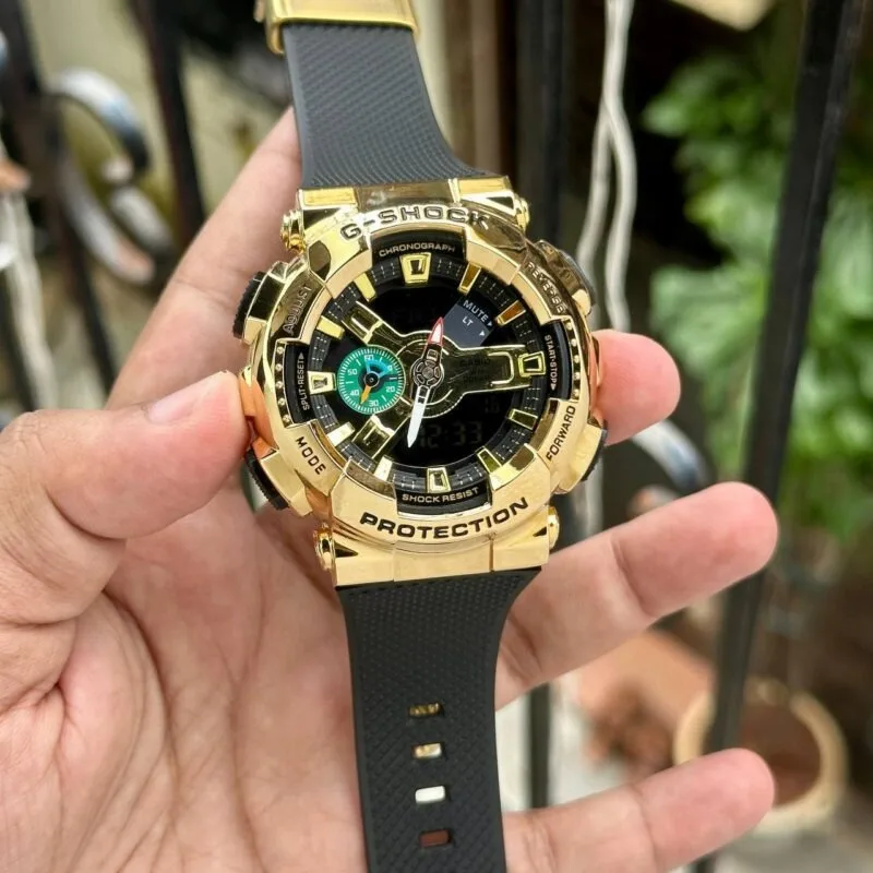 G-Shock GM-110 Black And Gold Dial