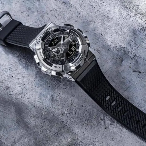 G Shock GM-110-MF-1A Silver Black Dial G-Shock