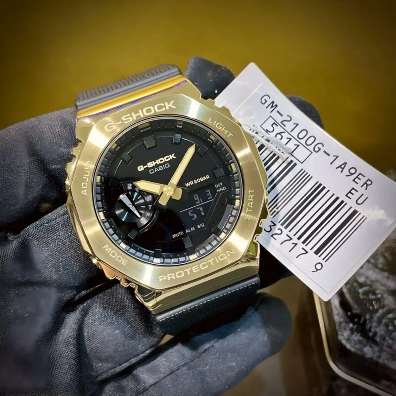 G-Shock GM-2100G Gold Bezel Black Dial