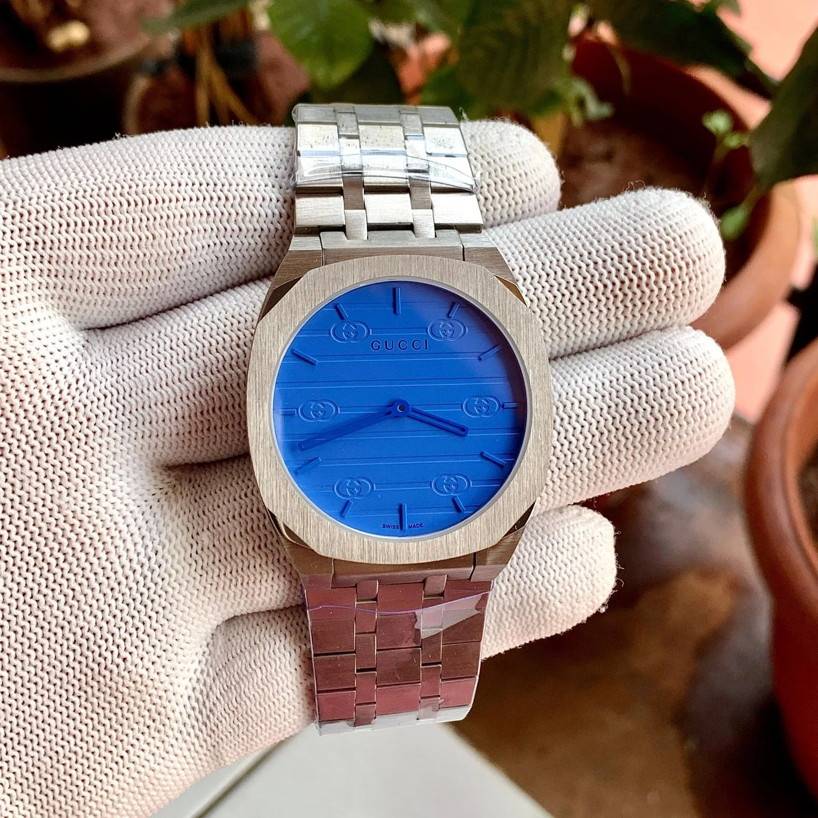 Gucci 25H Series Blue Dial Quartz