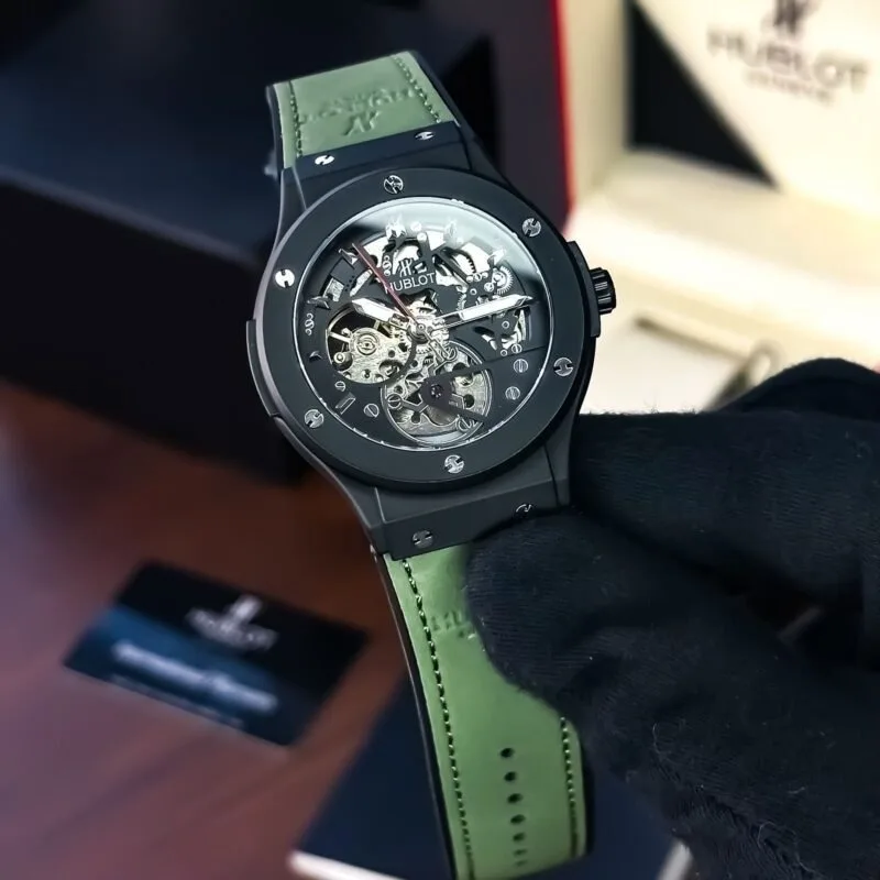Hublot Automatic Black Green Fusion Watch