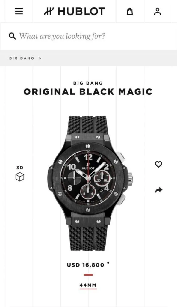 Hublot Big Bang Chronograph Steel First Copy