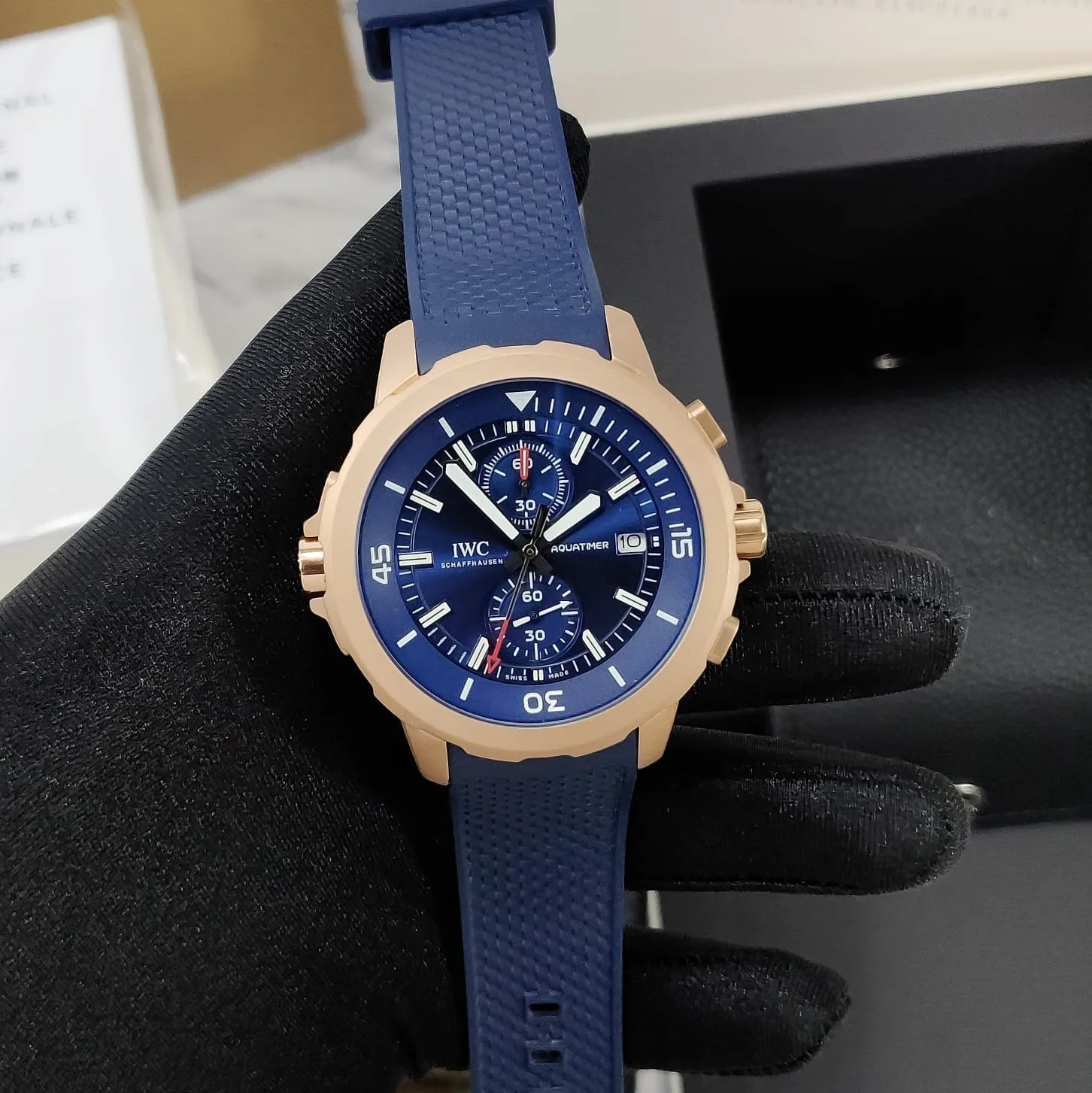 IWC Aquatimer Chronograph 44Mm Rose Gold IWC Schaffhausen