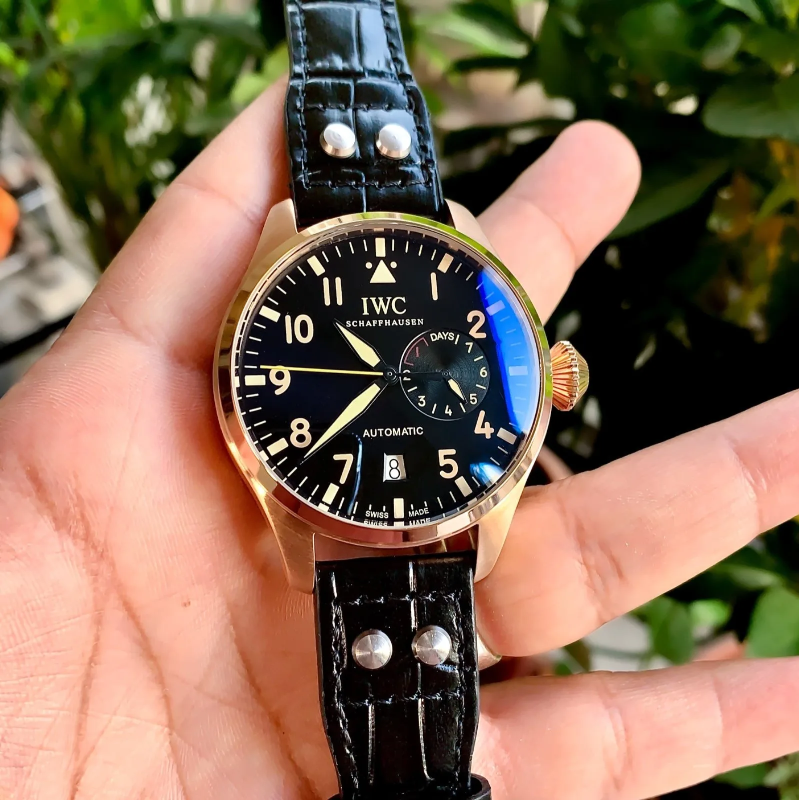 IWC Big Pilot Heritage Croco Black 46.2mm IWC Schaffhausen