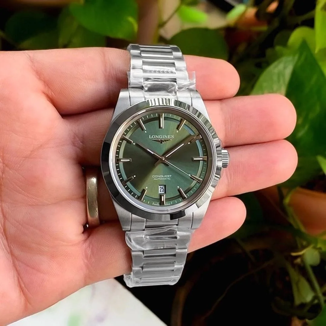 Longines Conquest Automatic Green Dial 41mm