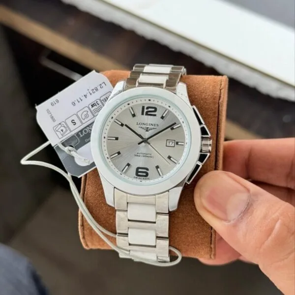 Longines Conquest White Dial Ceramic