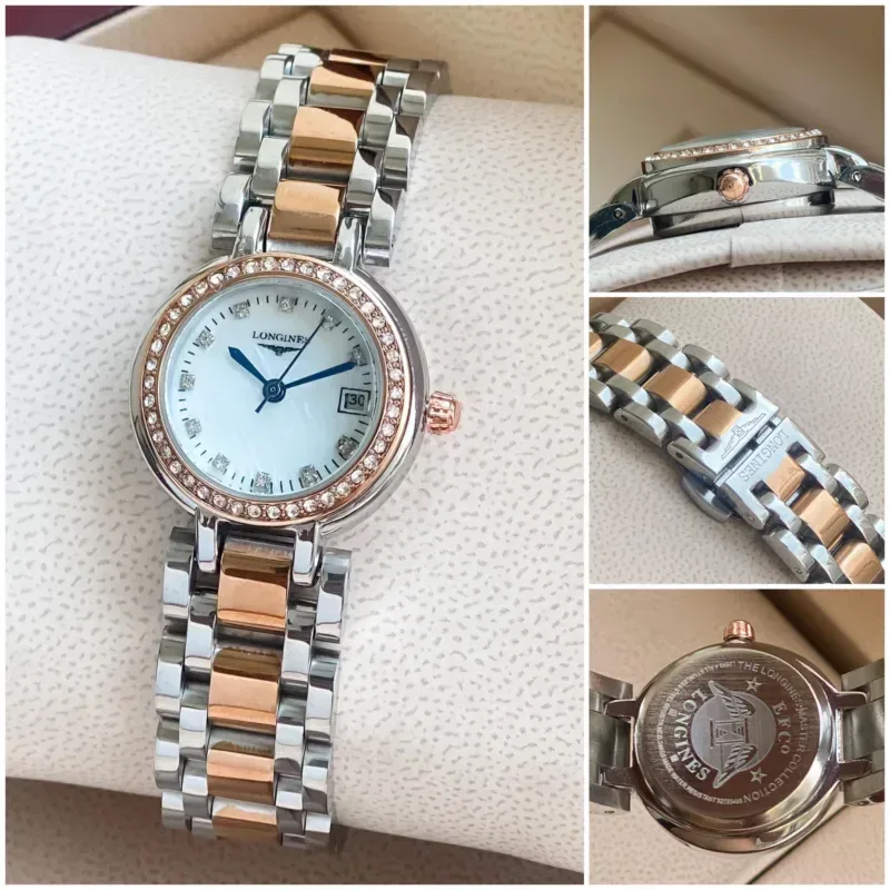 Longines PrimaLuna Two Tone White Dial 28mm